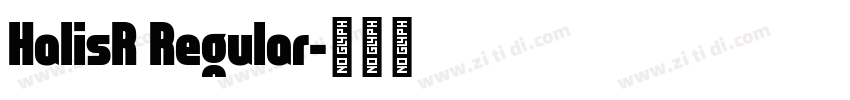 HalisR Regular字体转换